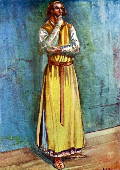 Traje de hombre en el reinado de Juan (1199-1216) de Dion Clayton Calthrop